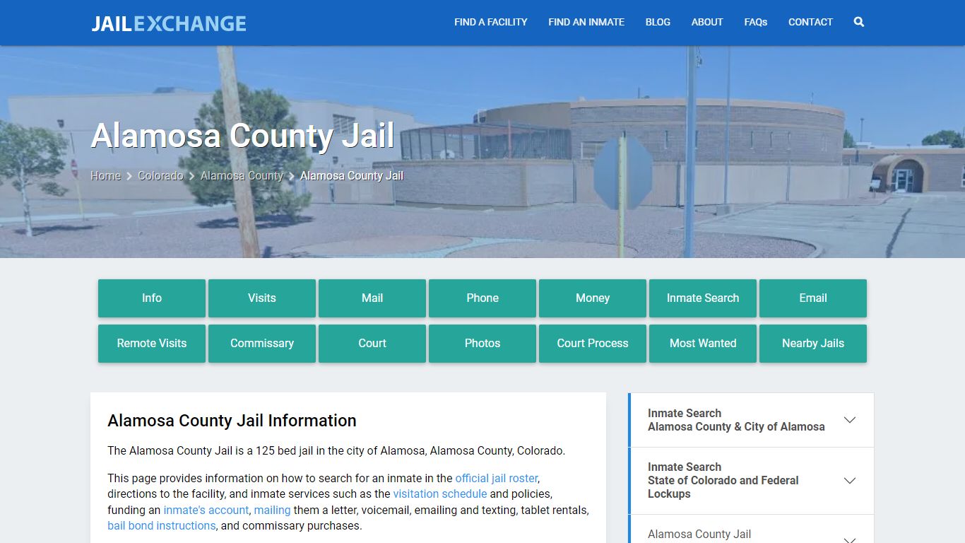 Alamosa County Jail, CO Inmate Search, Information